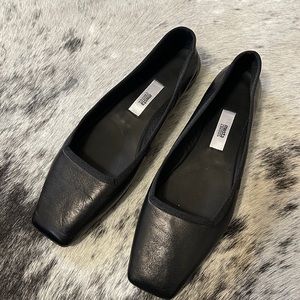 Miista London Eleri square toe black flats size 37
